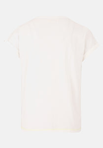 Cartoon | Baumwollshirt mit Ärmelaufschlag | 1912 Patch Cream/Cream