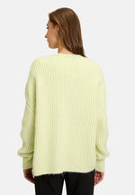 Lade das Bild in den Galerie-Viewer, Cartoon | Strick-Cardigan mit Rippbündchen  | 2709 Bright Yellow Melange
