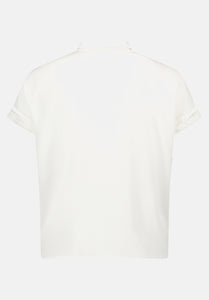 Cartoon | Oversize-Bluse mit überschnittenen Ärmel | 1000 Bright White