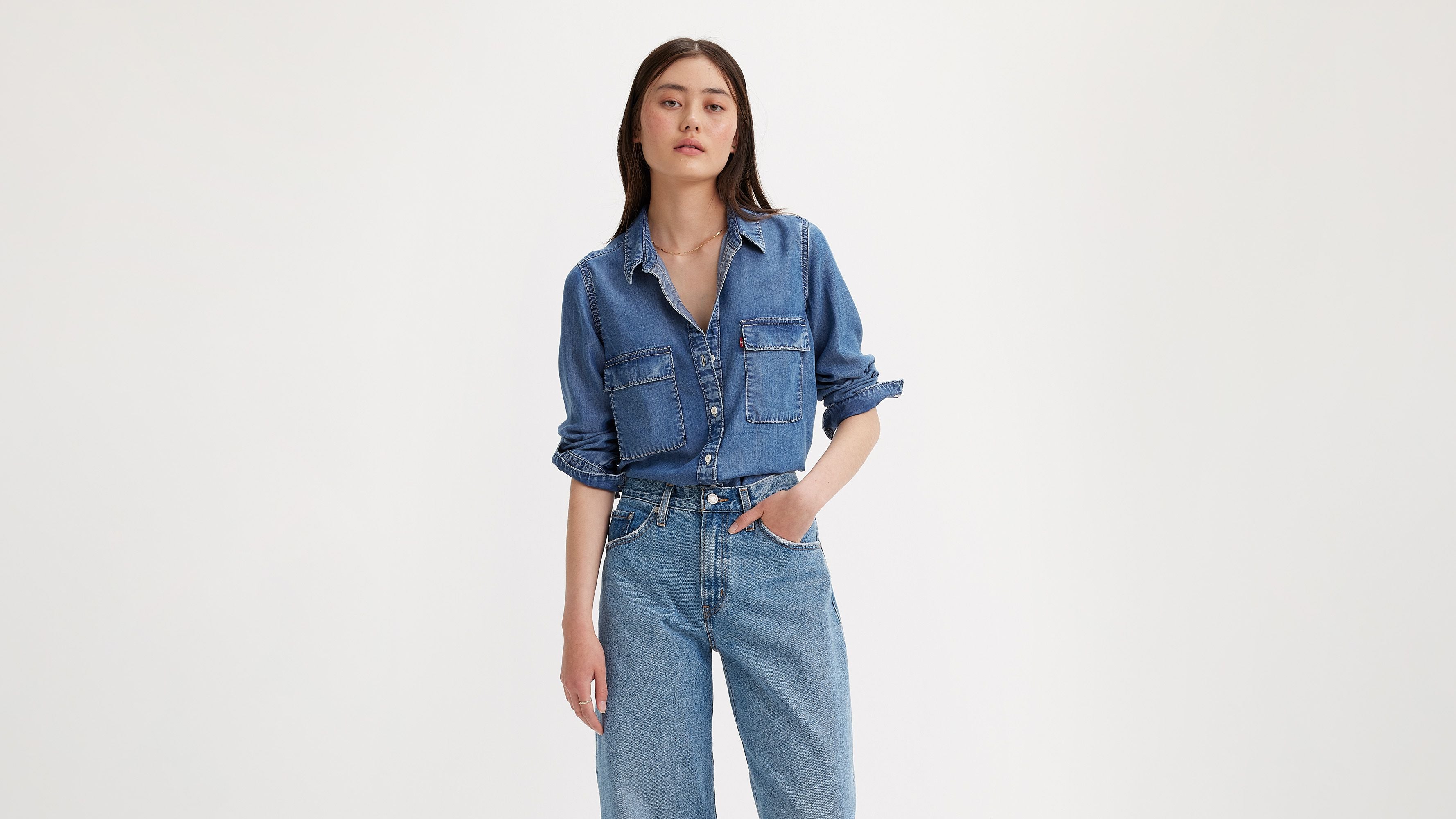 Levis | Doreen Lightweight Utility Bluse | In Patches Blue