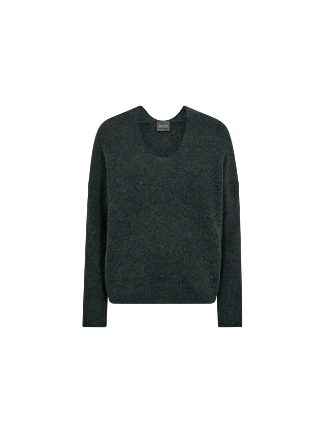 Mos Mosh | Thora V-Neck Strick | 836 Urban Chic