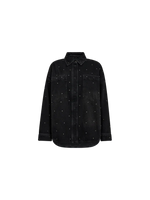 Load image into Gallery viewer, Mos Mosh | Emme Studs Jeans-Hemdbluse | 869 Dark Grey
