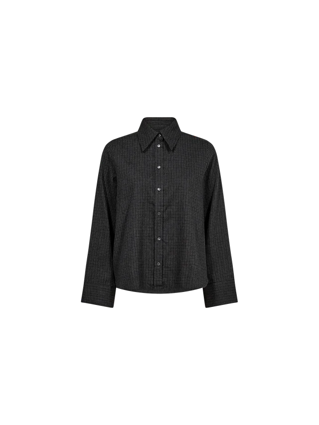 Mos Mosh | Ayen Check Hemdbluse | 819 Phantom