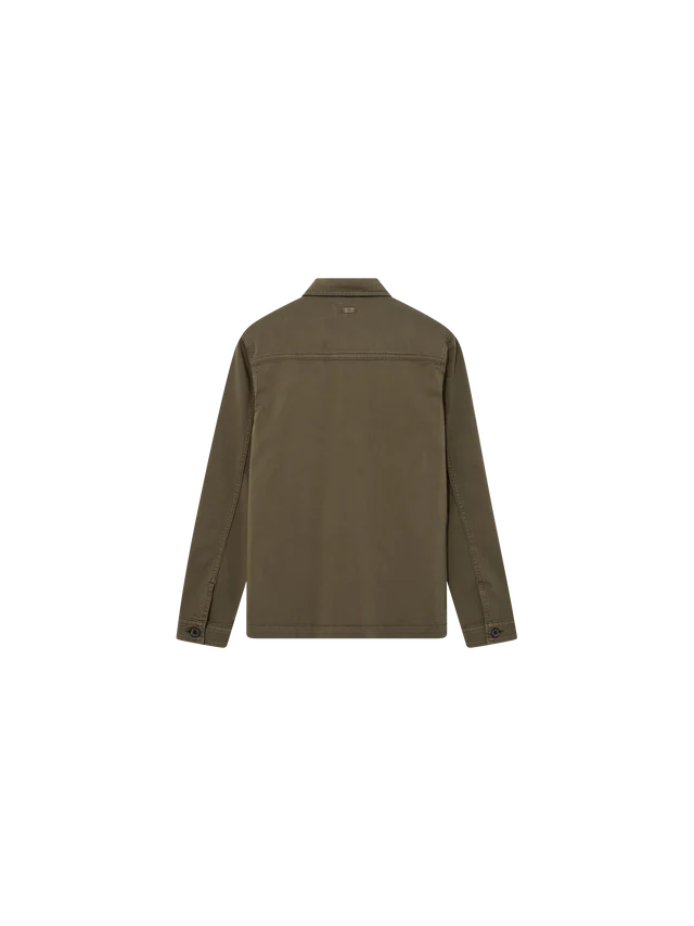 Mos Mosh | Matteo Soft Overshirt | 519 Forest