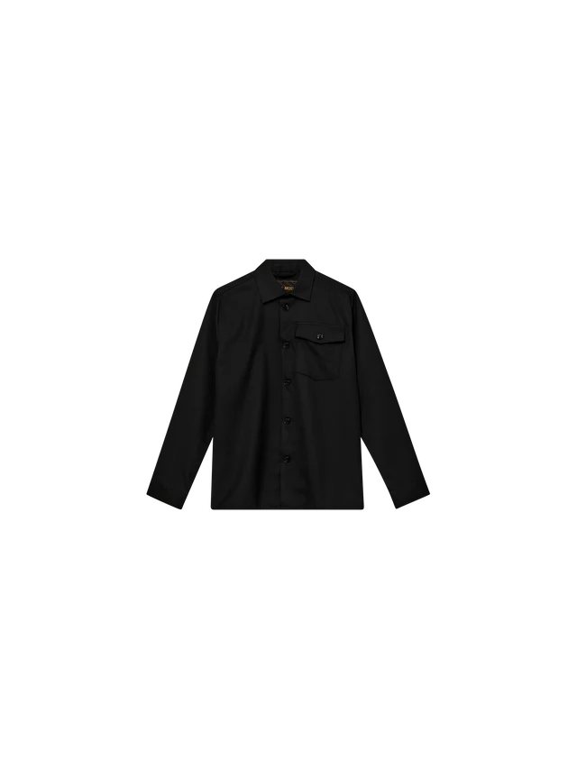 Mos Mosh | Nole Serge Overshirt | 801 black