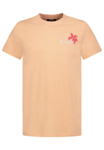 Sublevel | T-Shirt mit Backprint | Sunset Peach