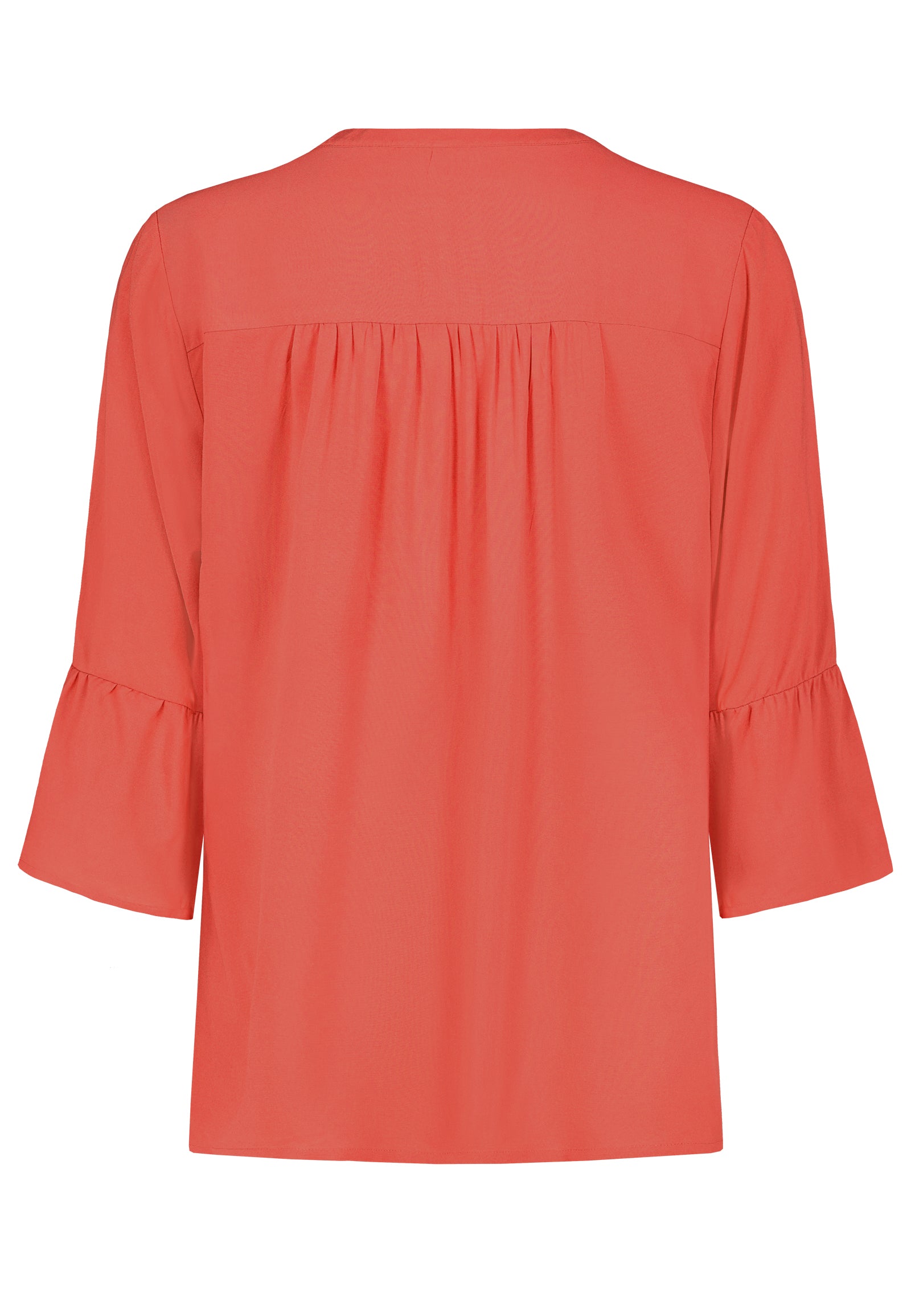 Authentic | 3/4 Bluse Basic | Dark coral