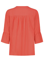 Lade das Bild in den Galerie-Viewer, Authentic | 3/4 Bluse Basic | Dark coral
