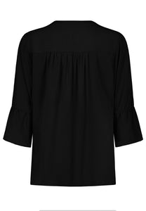 Authentic | 3/4 Bluse Basic | Black