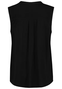 Pad&Pen | PPTINA Bluse ärmellos | Black