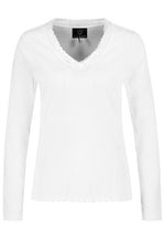 Lade das Bild in den Galerie-Viewer, Authentic | Longsleeve V-neck | White
