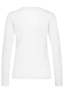 Authentic | Longsleeve V-neck | White