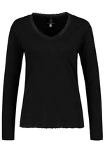 Lade das Bild in den Galerie-Viewer, Authentic | Longsleeve V-neck | Black
