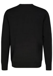 Sublevel | Christmas fine knit sweater | Black