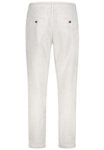 Pad&Pen | Liam Leinen Chino | White