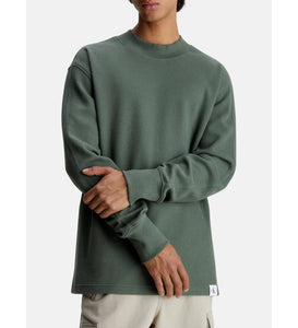 Calvin Klein | Woven Tab Waffle Shirt | BEH Black | LLP Green | PED Beige