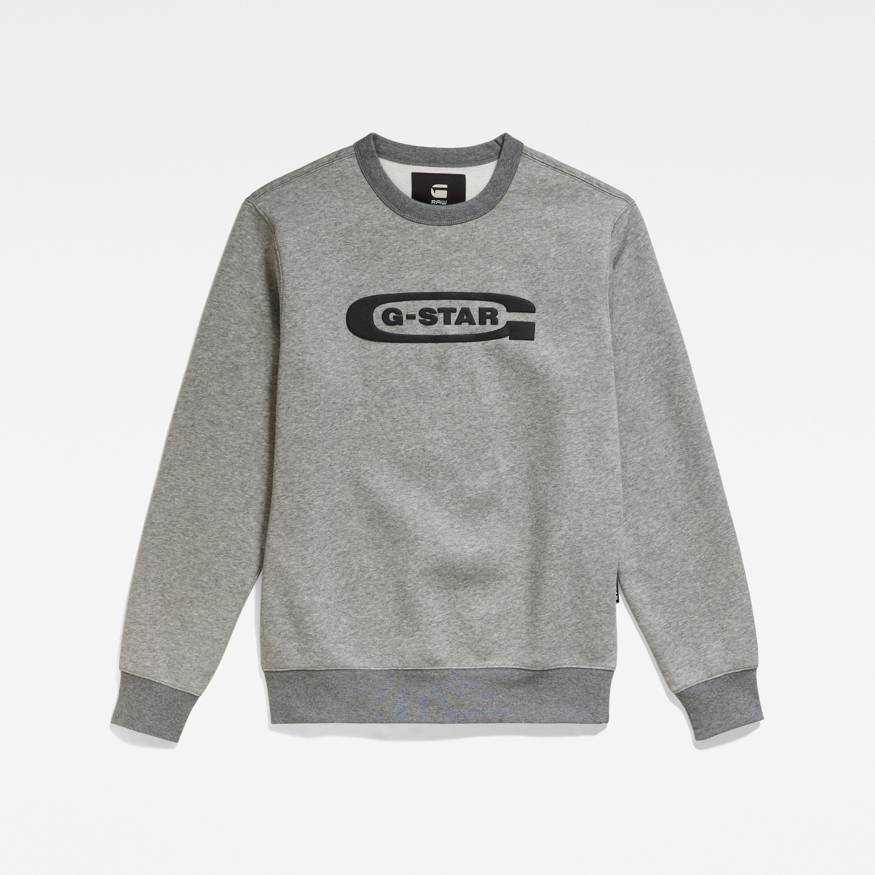 G-Star | Old School Logo Sweatshirt | 8073 medium grey htr