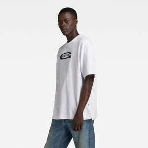 G-Star | Old School Logo Boxy T-Shirt | 110 white