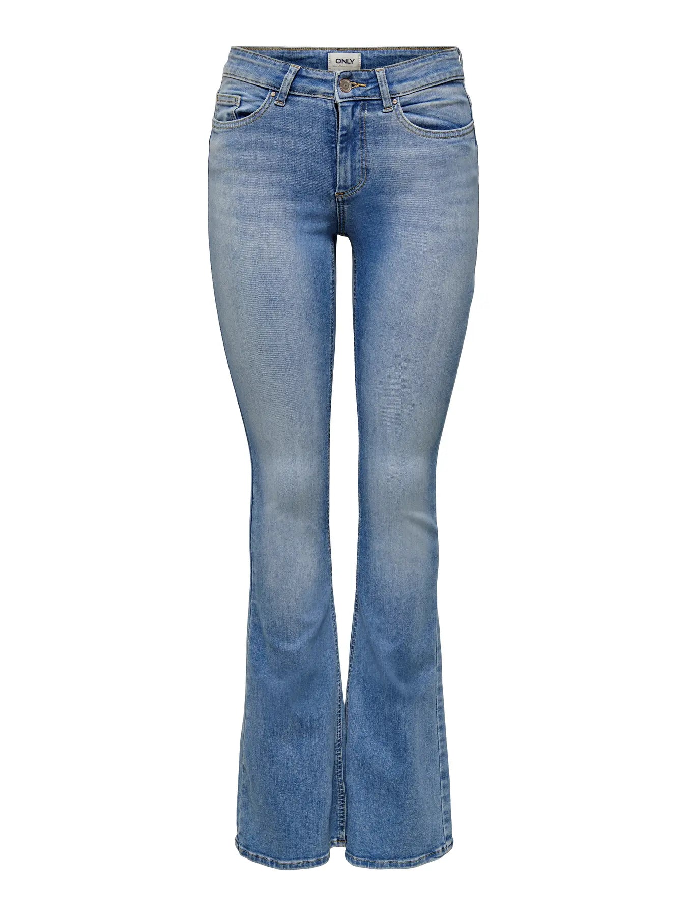 Only | BLUSH Mid-Waist Flared Jeans | 902 hellused