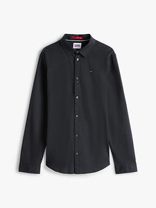 Tommy Jeans | Slim Fit Stretch Shirt | Black
