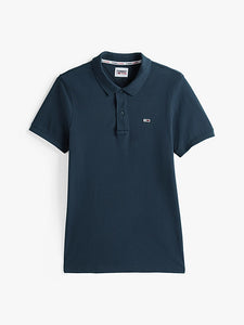 Tommy Jeans | Slim Fit Poloshirt aus reiner Bio-Baumwolle | C87 NAVY