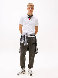 Tommy Jeans | Slim Fit Poloshirt aus reiner Bio-Baumwolle | YBR WHITE