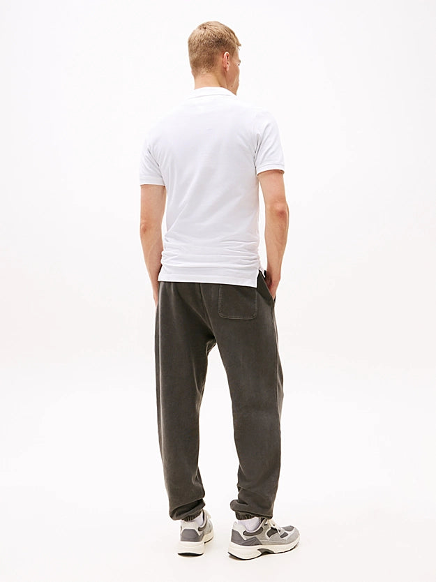 Tommy Jeans | Slim Fit Poloshirt aus reiner Bio-Baumwolle | YBR WHITE