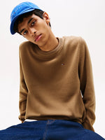 Lade das Bild in den Galerie-Viewer, Tommy Jeans | Slim Fit Pullover mit Rundhalsausschnitt | GVP Pecan Nut
