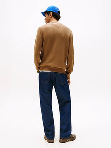 Tommy Jeans | Slim Fit Pullover mit Rundhalsausschnitt | GVP Pecan Nut