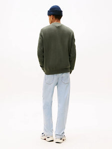 Tommy Jeans | Slim Fit Pullover mit Rundhalsausschnitt | MRH Green
