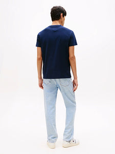 Tommy Jeans | Rundhals-T-Shirt aus Jersey mit Logo | C1G Night Navy