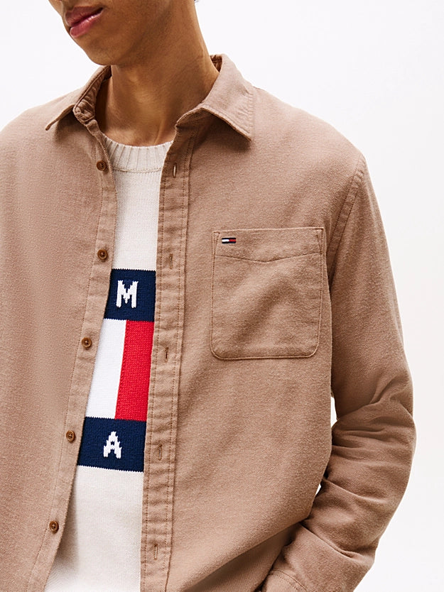 Tommy Jeans | Regular Fit Flanellhemd | GVP Pecan Nut