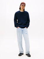 Lade das Bild in den Galerie-Viewer, Tommy Jeans | Grobstrick-Pullover mit Logo-Stickerei | C1G Night navy
