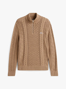 Tommy Jeans | Zopfstrick-Pullover Slim Fit  mit Reißverschluss | 0HD Coastal