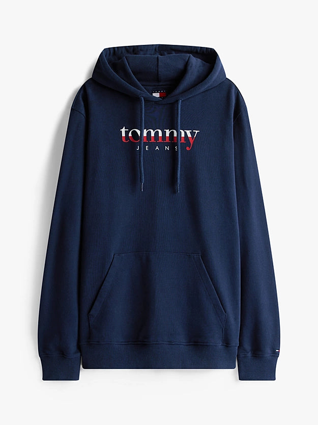 Tommy Jeans | Terry-Hoodie mit Logo und Tunnelzug | C1G Night navy