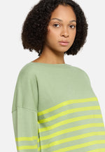 Lade das Bild in den Galerie-Viewer, Cartoon | Strickpullover Kurz | 5820 Green/Yellow

