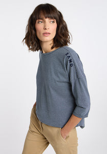 Elbsand | T-Shirt 3/4 - Veera  | 027 Coldwater + Cloud White