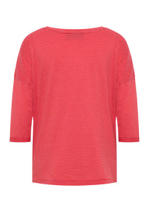 Elbsand | T-Shirt 3/4 - Veera  | 035 Lobster + Pink Muave