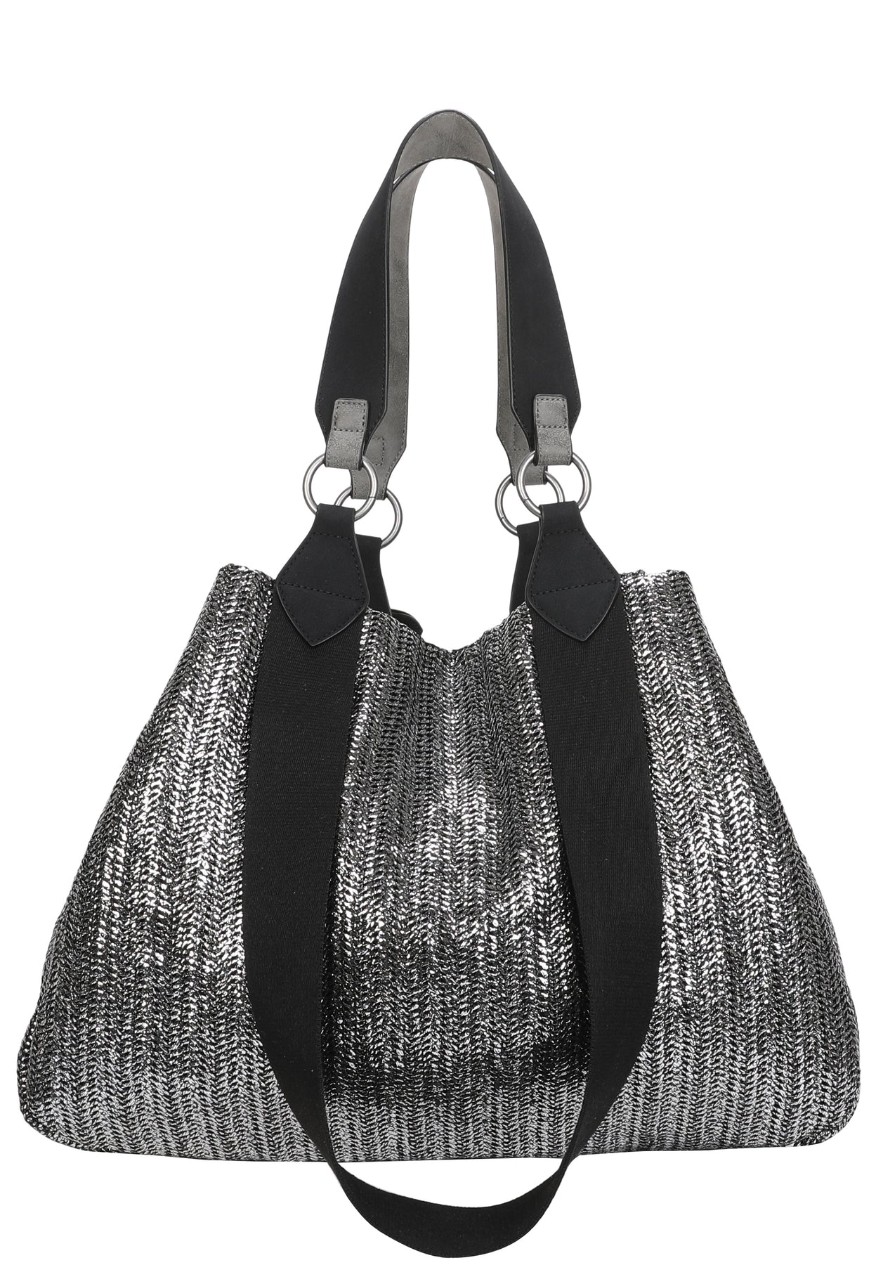 Fritzi aus Preußen | Izzy Medium Limited Painted Straw  | Silver Black