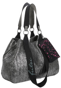 Fritzi aus Preußen | Izzy Medium Limited Painted Straw  | Silver Black