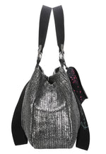 Lade das Bild in den Galerie-Viewer, Fritzi aus Preußen | Izzy Medium Limited Painted Straw  | Silver Black
