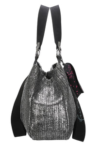 Fritzi aus Preußen | Izzy Medium Limited Painted Straw  | Silver Black