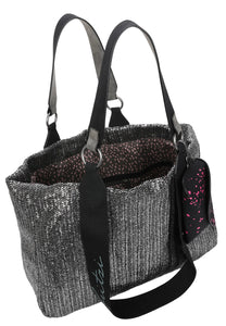 Fritzi aus Preußen | Izzy Medium Limited Painted Straw  | Silver Black