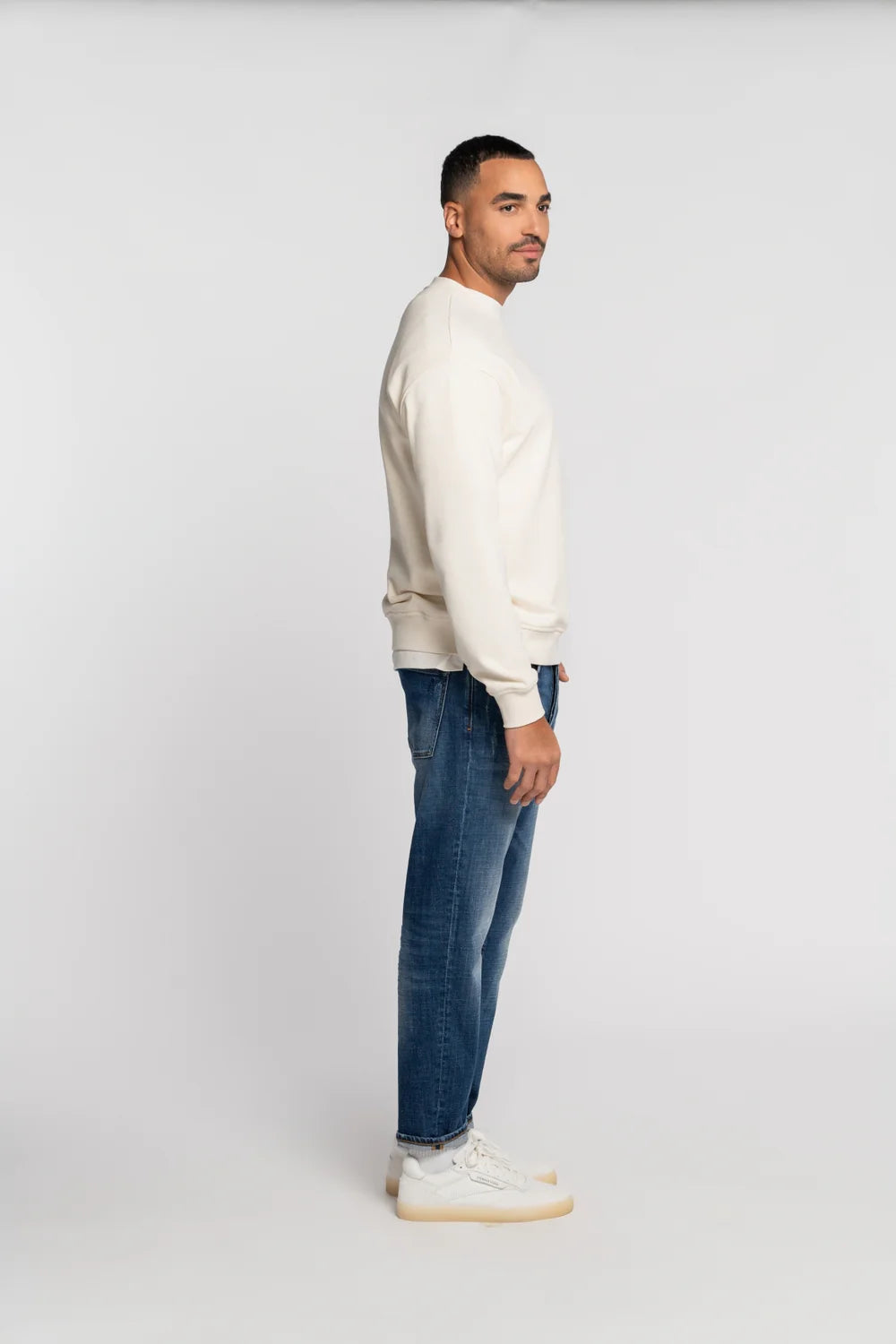 Goldgarn | RHEINAU RELAXED CROPPED | 1090 Midblue