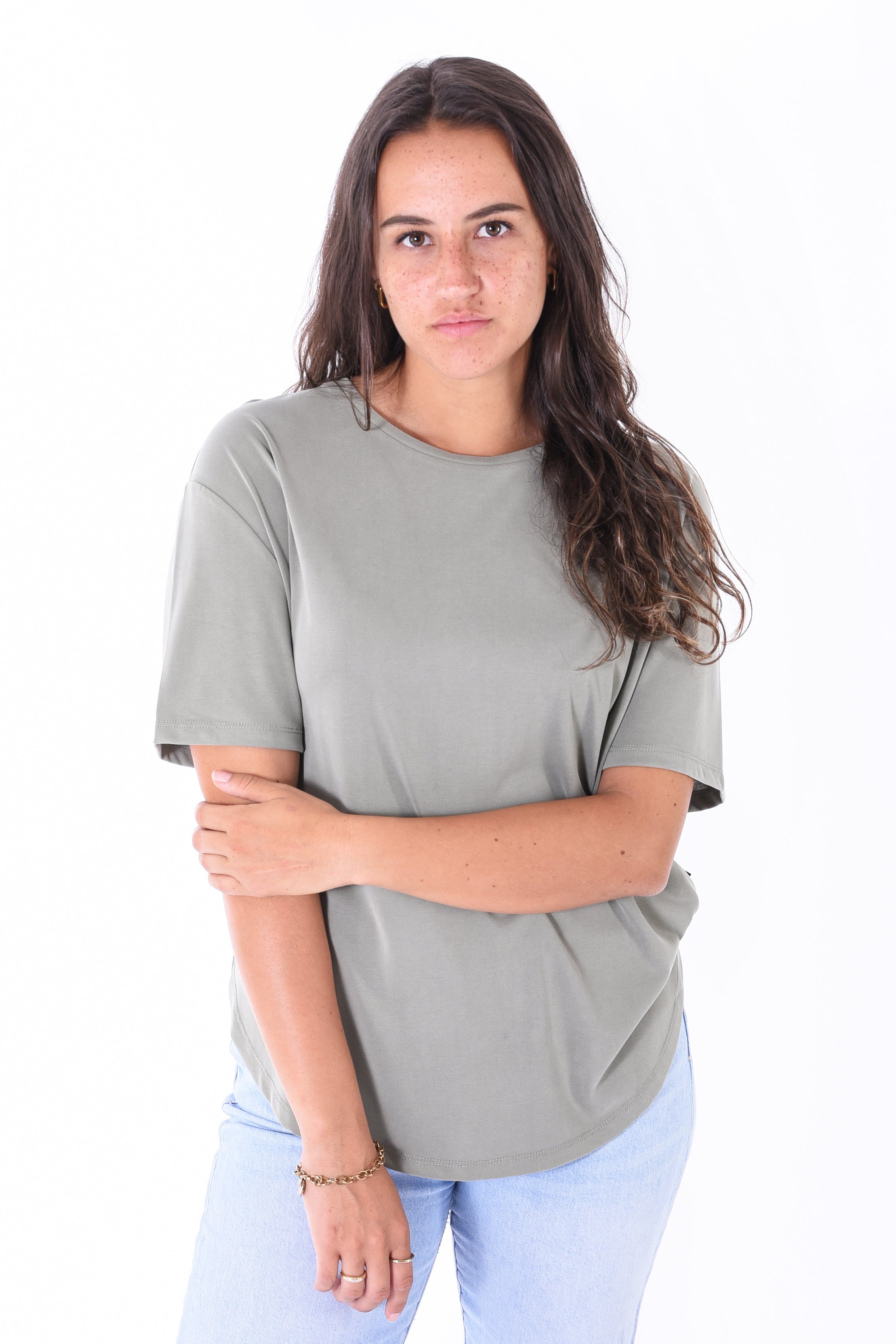 Kleinigkeit | T-Shirt "Lara Soft" | 040 olive