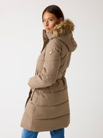 Lade das Bild in den Galerie-Viewer, Guess | Lange Steppjacke | F1AX TAUPE MUL
