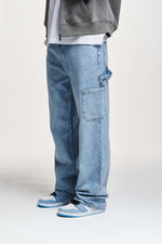 Load image into Gallery viewer, 2Y Studios | ELADAN WORKER BAGGY JEANS | light blue
