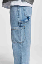 Lade das Bild in den Galerie-Viewer, 2Y Studios | ELADAN WORKER BAGGY JEANS | light blue
