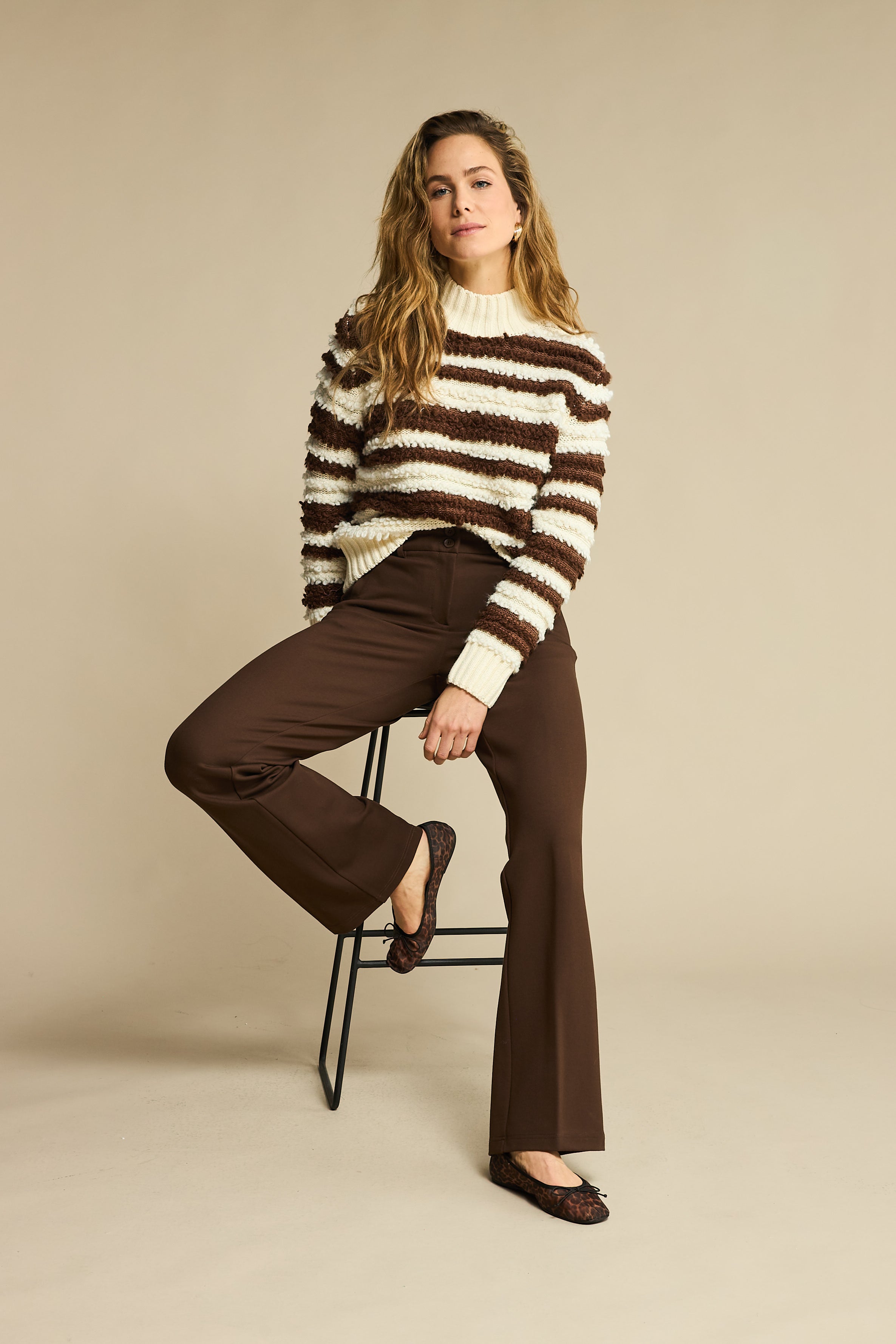 Red Button | Colette Punta Zippers | Dark brown