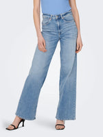 Lade das Bild in den Galerie-Viewer, ONLY | MADISON Hohe Taille Weiter Beinschnitt Jeans | 902 hellused
